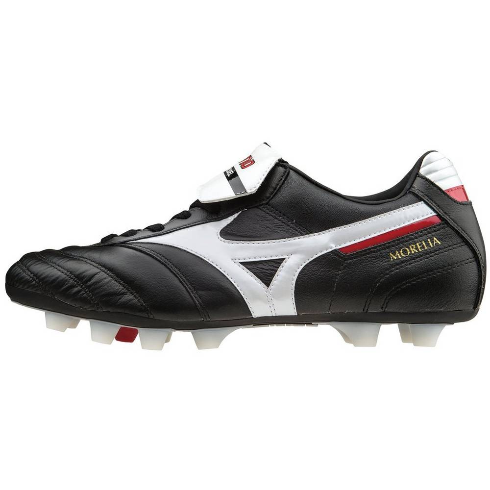 Chuteiras Mizuno Morelia II Made in Japan - Homem - Pretas/Branco - STPRW2679